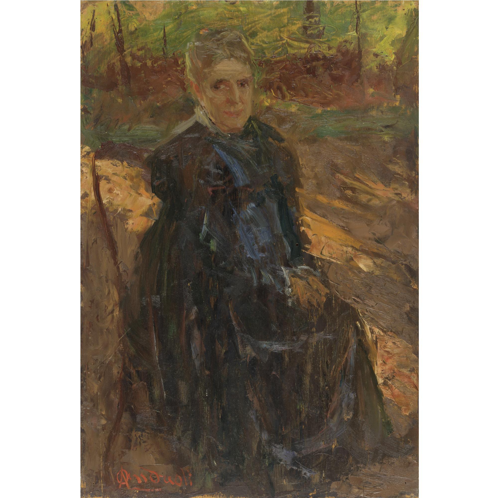 Attilio Andreoli - Coppia Di Ritratti