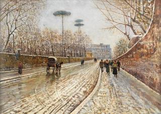 Attilio Pratella - Antignano sotto la neve