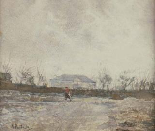 Attilio Pratella - Figura nel paesaggio