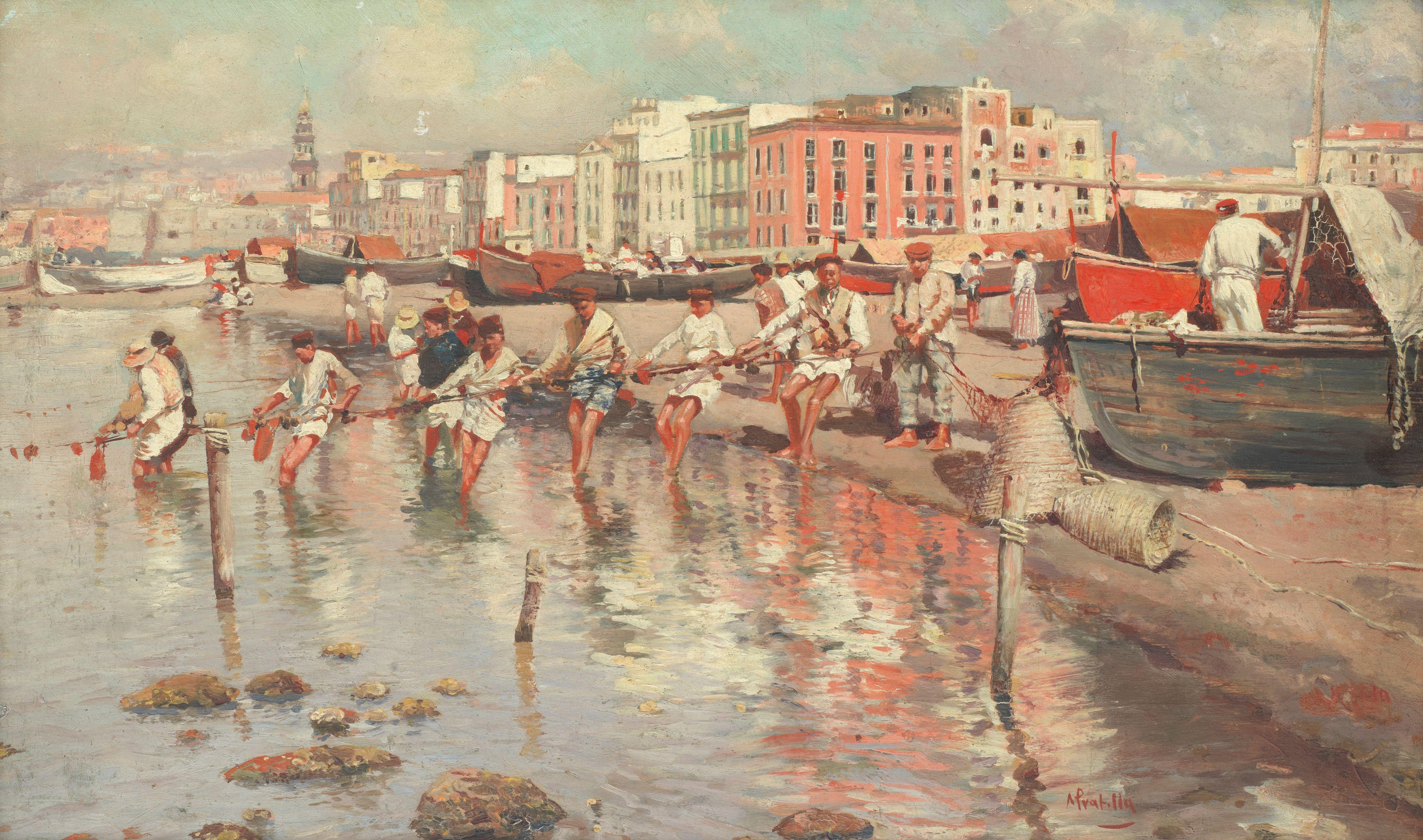 Attilio Pratella - Hauling the nets