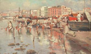 Attilio Pratella - Hauling the nets