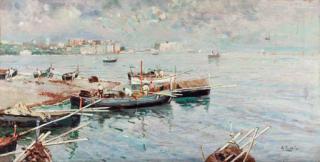 Attilio Pratella - Neopolitan seascape
