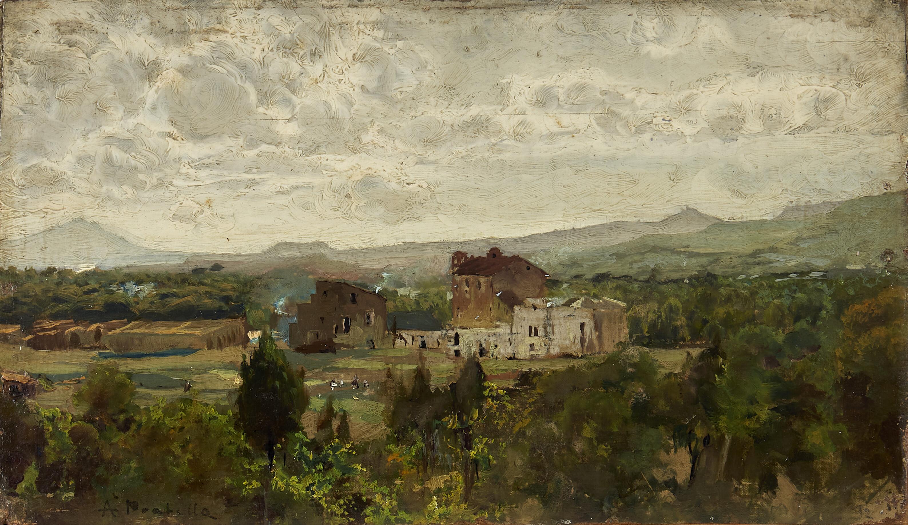 Attilio Pratella - Paesaggio di campagna