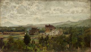 Attilio Pratella - Paesaggio di campagna