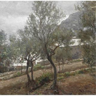 Attilio Pratella - Ulivi A Capri