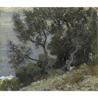 Attilio Pratella - Ulivi Sul Mare A Capri