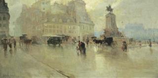 Attilio Pratella - Une place de Paris