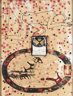 Atul Dodiya - Sabari Sleeping with the Stars