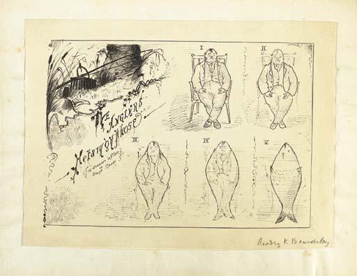 Aubrey Beardsley - The Angler\'s Metamorphose