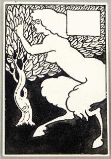 Aubrey Vincent Beardsley - A female Centaur