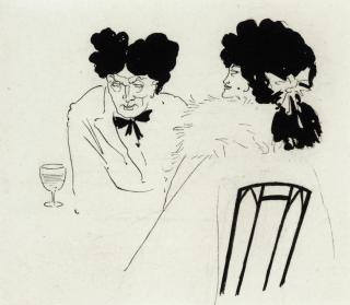 Aubrey Vincent Beardsley - An illustration for Charles Lamb\'s and Douglas Jerrold\'s Bon Mots, 1893