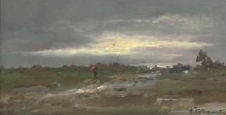 August Albert Zimmermann - The approaching storm