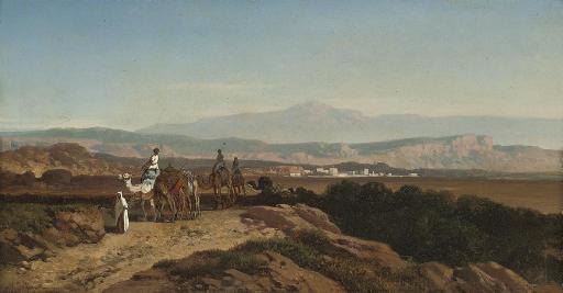 August Albert Zimmermann - The camel train