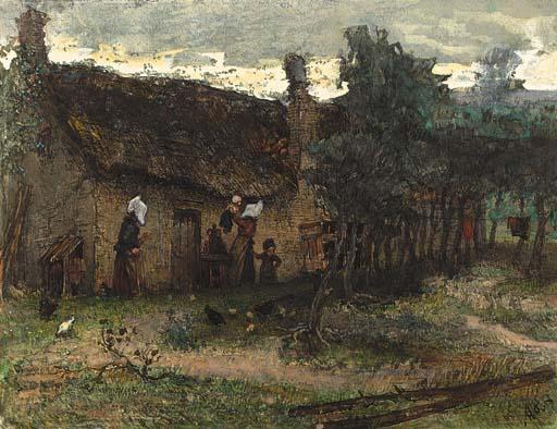 August Allebé - Het Gehuchte