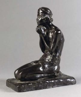 August Falise - Kneeling young man