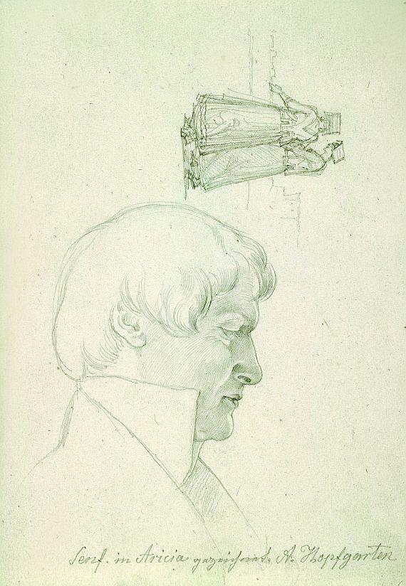 August Ferdinand Hopfgarten - Bildnis des Malers Senff