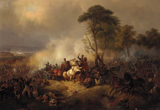 August Franz Schelver - A Battlescene