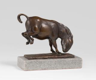 August Gaul - Ausschlagender Esel