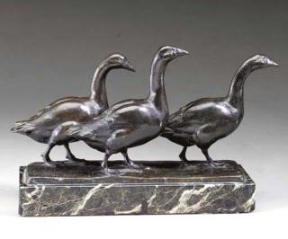 August Gaul - Drei Gänse