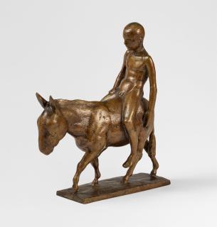 August Gaul - Eselreiter (klein)