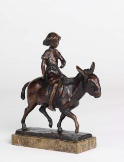 August Gaul - Eselreiterin