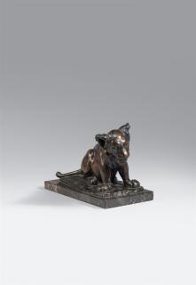 August Gaul - Sitzender junger Löwe (Dusselchen)