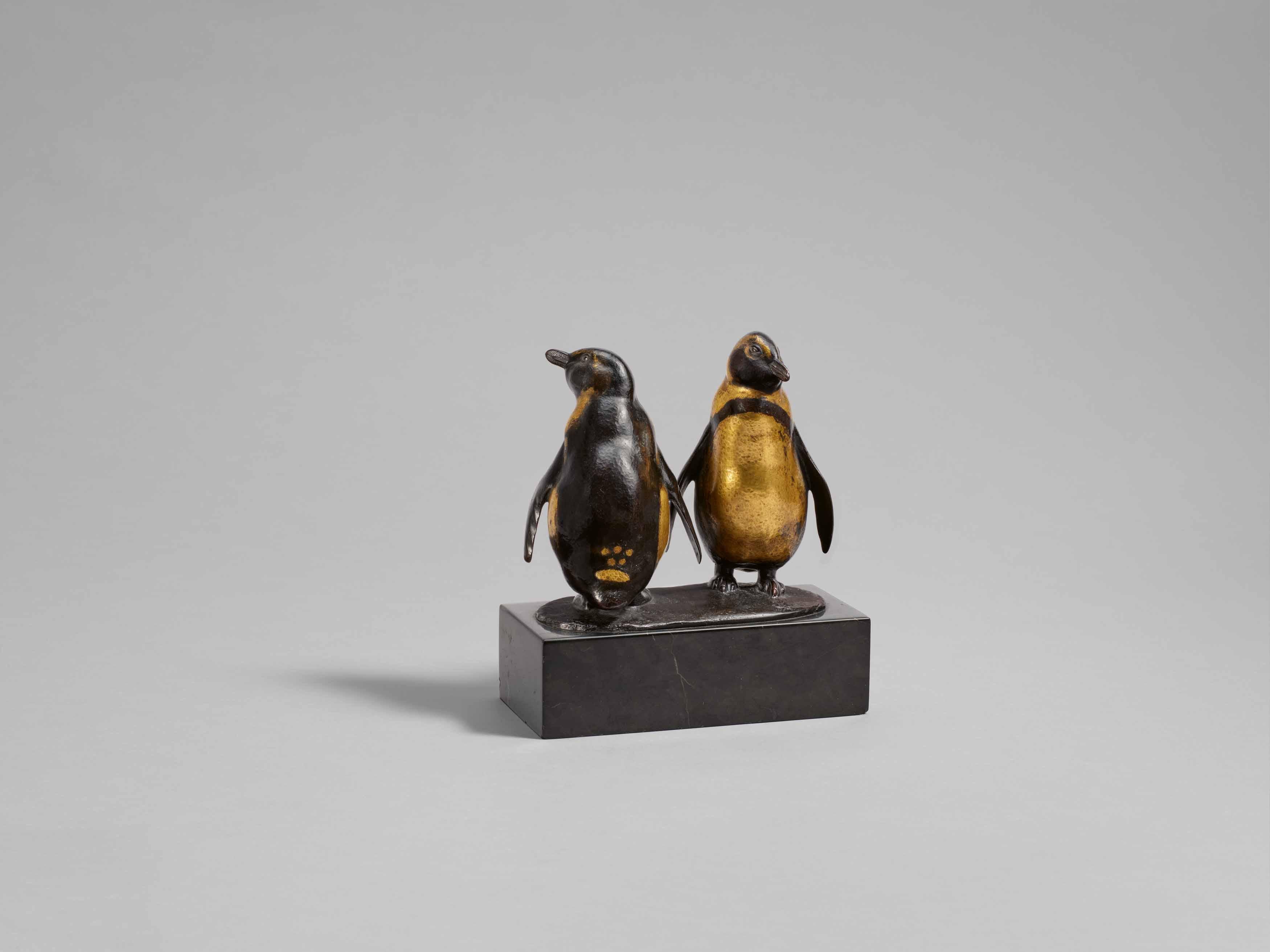 August Gaul - Zwei Pinguine.