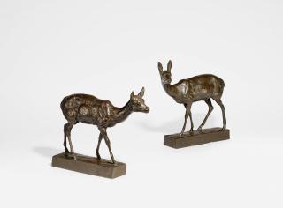August Gaul - Zwei Rehe.