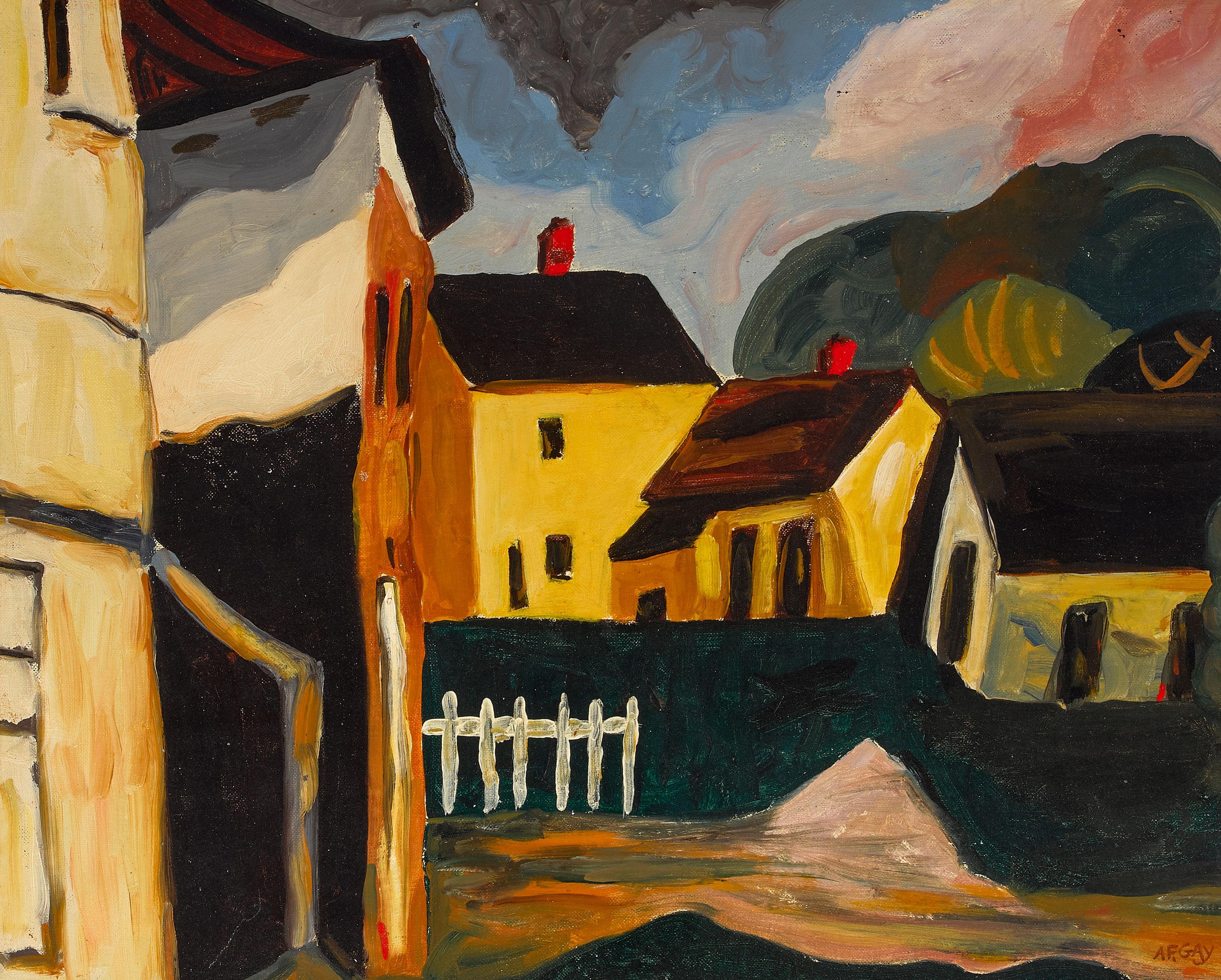 August Gay - Town Scene