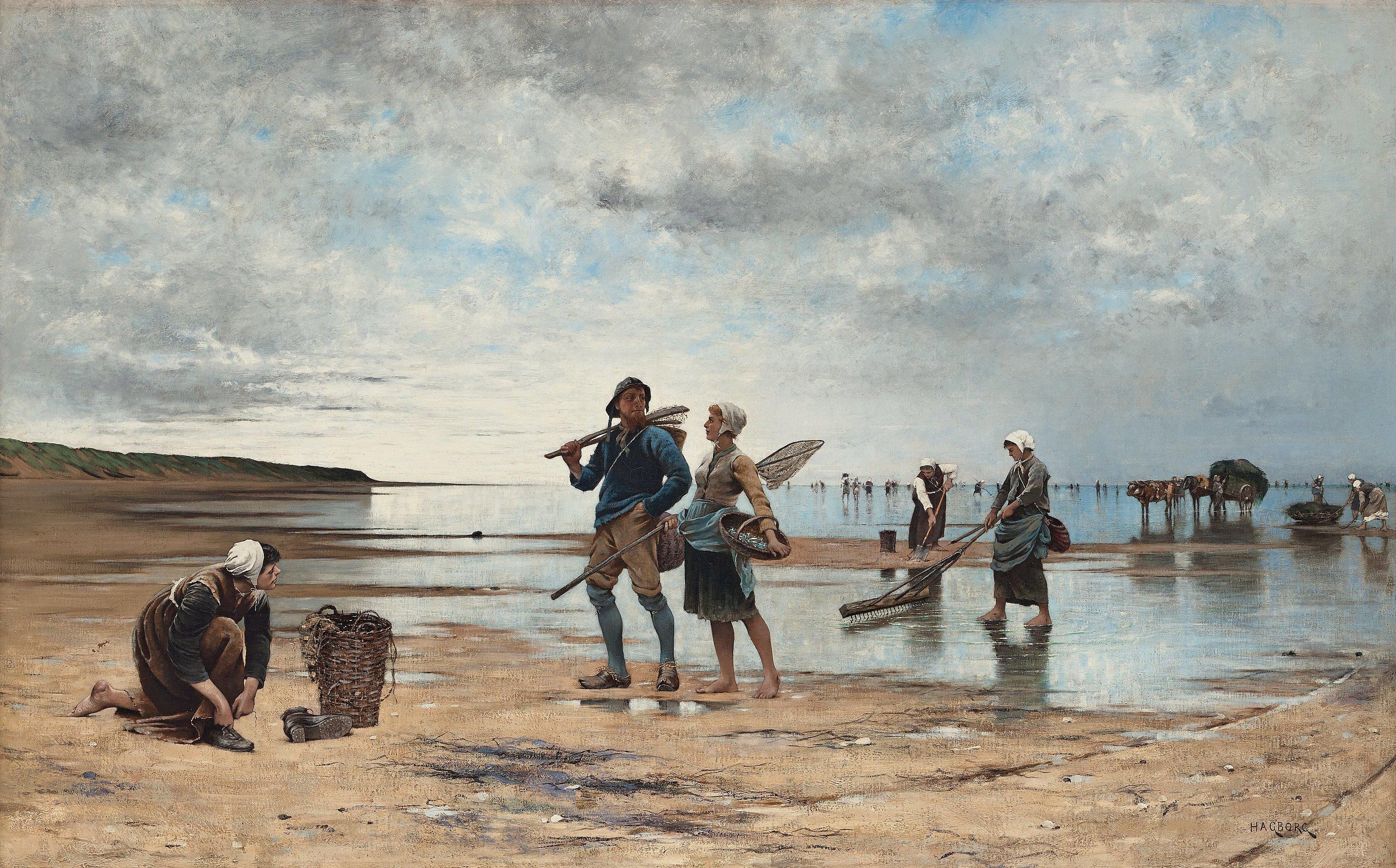 August Hagborg - French beach scene