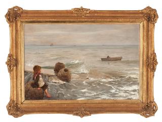 August Hagborg - Girl on quay