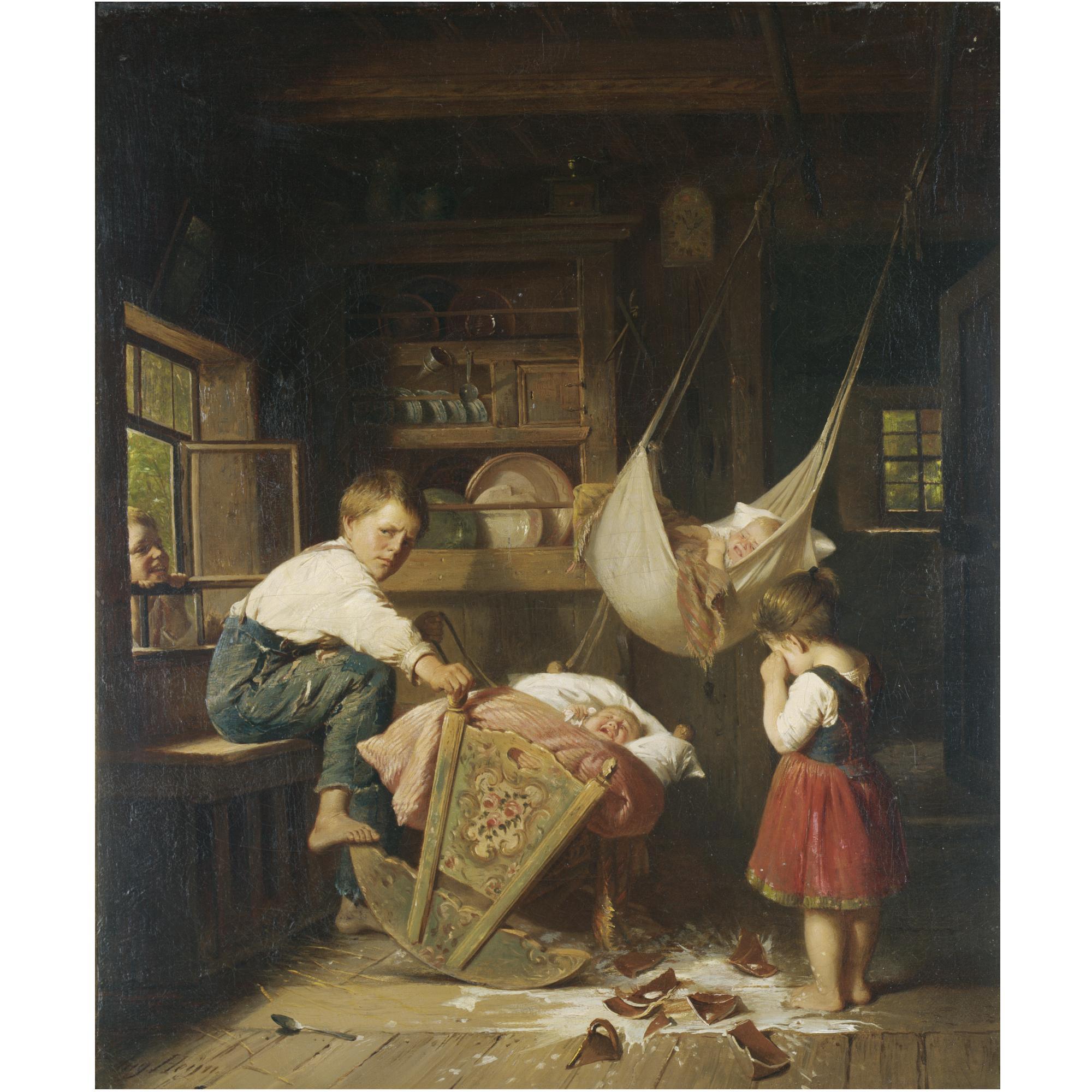 August Heyn - German Crying Over Spilt Milk