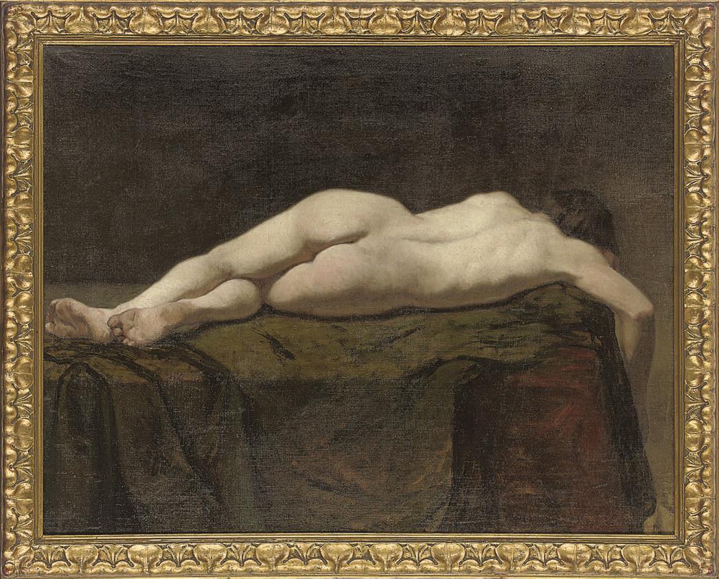 August Jernberg - Reclining nude