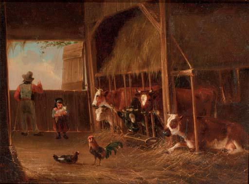 August Knip - Helping father in the stable