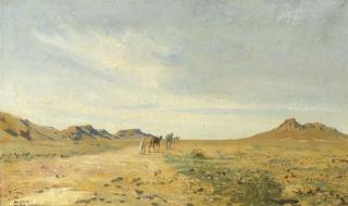 August le Gras - A traveller in the desert of Chellala, Algeria
