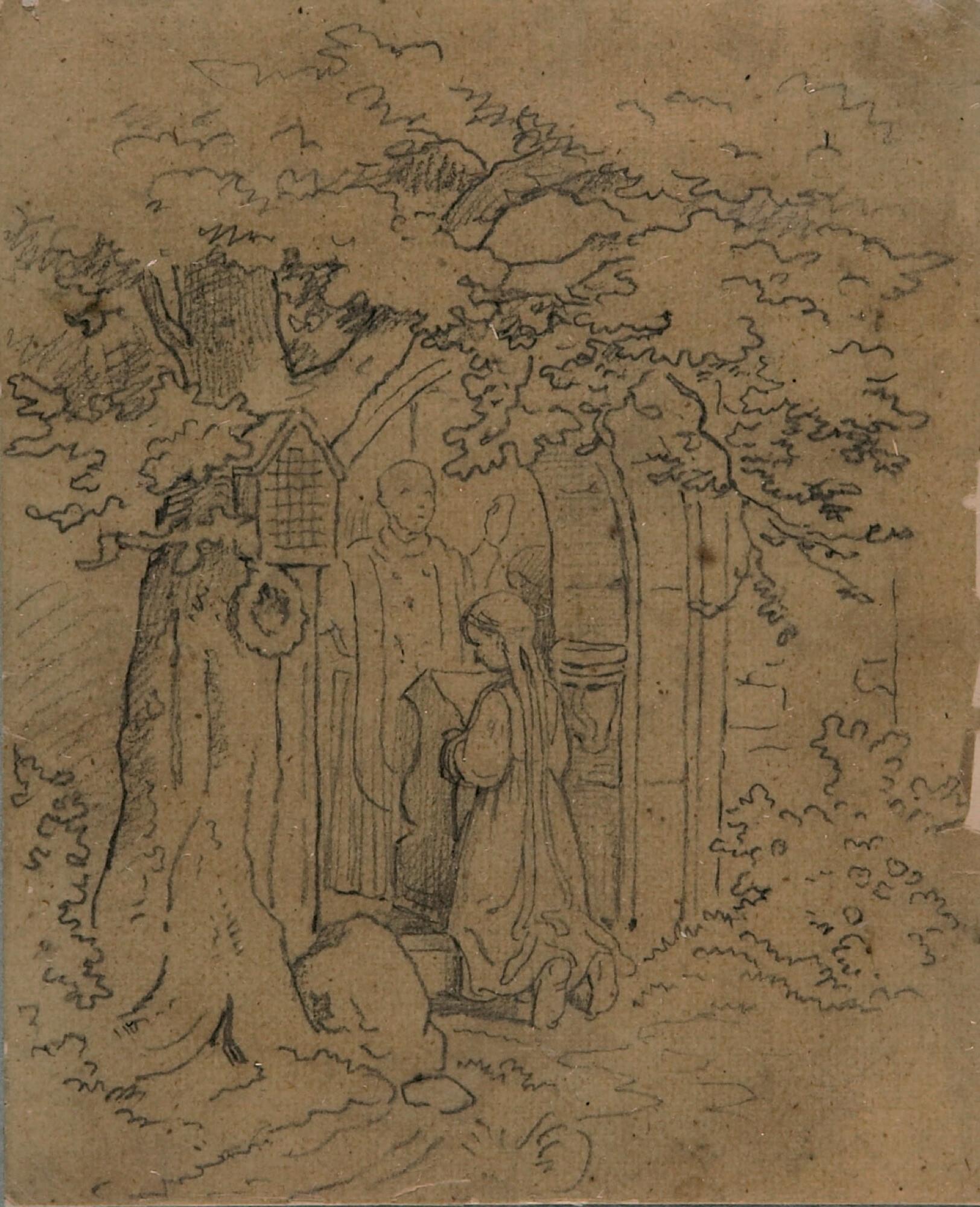 August Leopold Venus - Mädchen im Gebet.