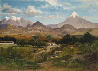 August Löhr - Vista De Cuernavaca Con Los Volcanes Popocatépetl E Iztaccíhuatl