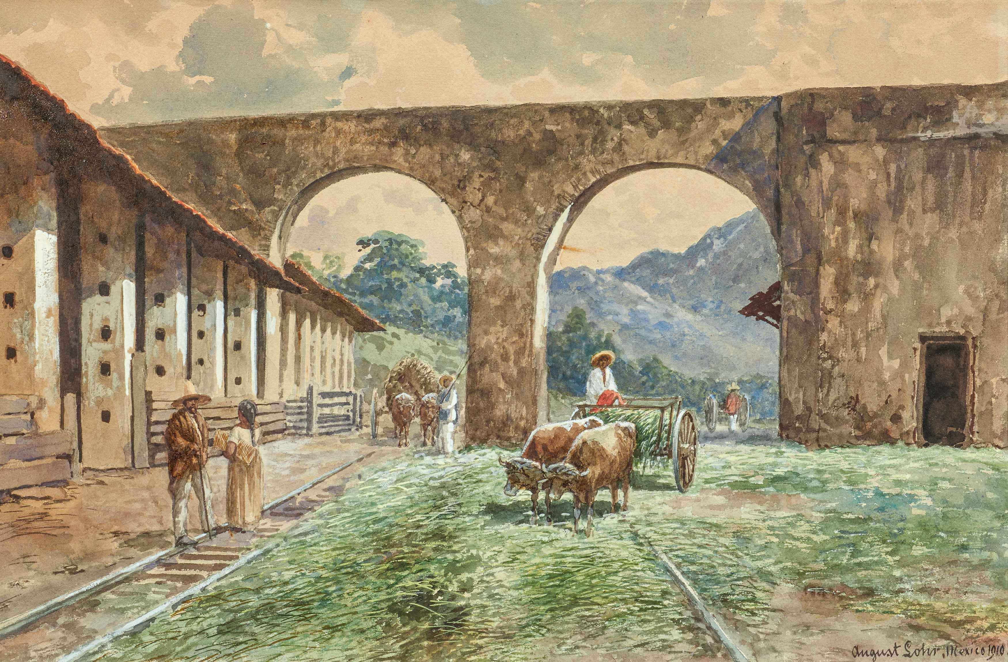 August Lohr - Mexikanische Zuckerfabrik.