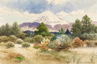 August Lohr - Schneebedeckter Vulkan in Mexiko