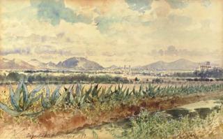 August Lohr - Volcan y magueyes