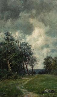 August M. Friedlander - Path Along the Meadow\'s Edge