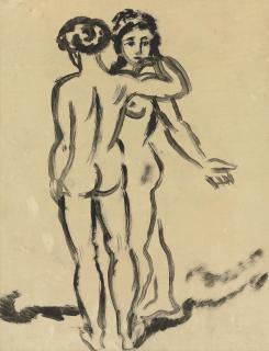 August Macke - Akte I: Zwei Mädchen umschlungen