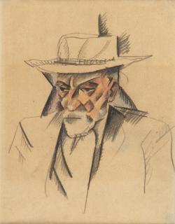 August Macke - Alter Mann mit Hut