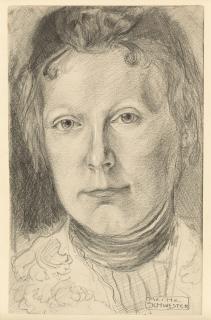 August Macke - Bildnis Ottilie Macke.