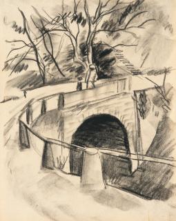August Macke - Brücke über den Bach