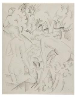 August Macke - Drei badende Mädchen (Three Bathing Girls)