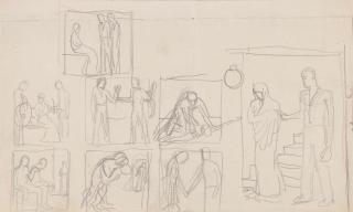 August Macke - Illustration zu Wilhelm Schmidtbonn \