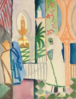 August Macke - In der Tempelhalle