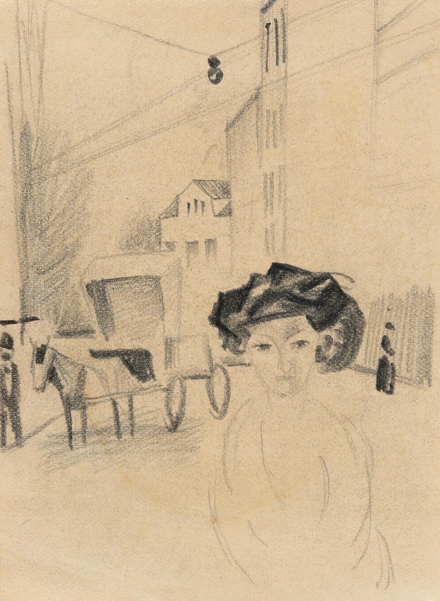 August Macke - Junge Frau auf der Straße
