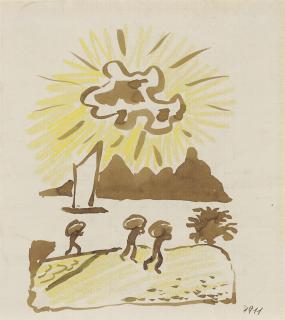 August Macke - Lastträger am Ufer